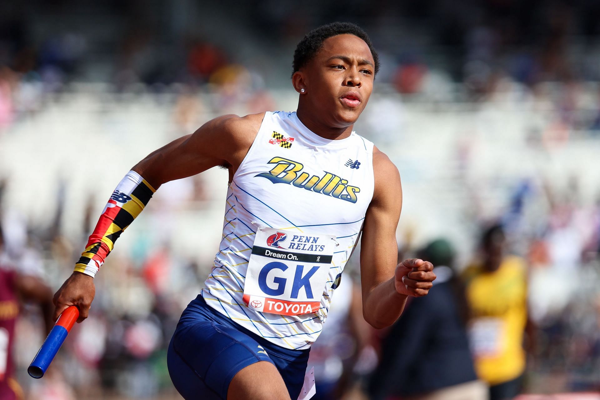 Quincy Wilson of Bullis School competes during the 2025 Penn Relays in Philadelphia, Pennsylvania. (Photo by Getty Images)